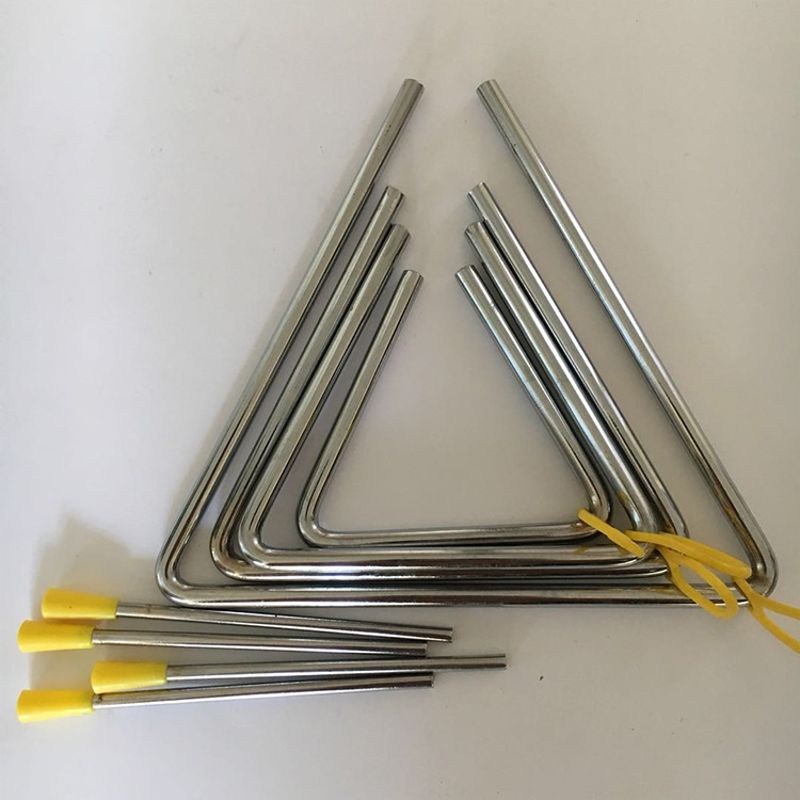 5 Pack Hand Percussie Instrument Driehoeken Met Striker Voor Muziek Driehoek Chil