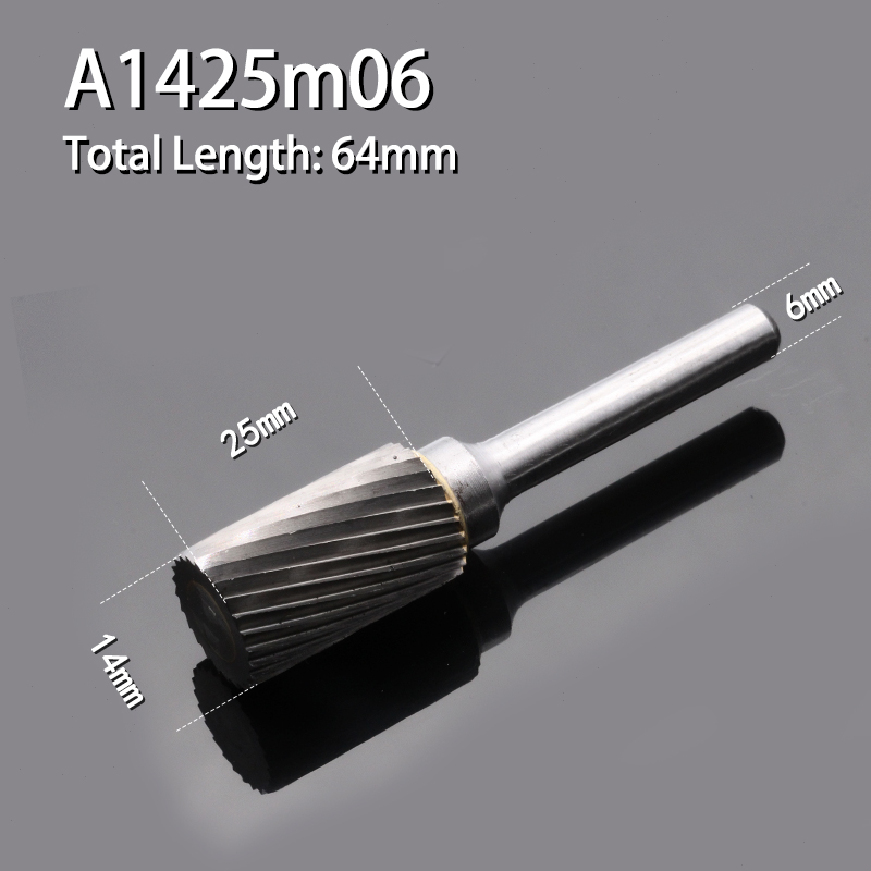 Cylindrical Rotary File 1pcs Single Slot Carbide Alloy Milling Cutter Column Type Wood Carving Electric Rotary Grinding Head: Blue