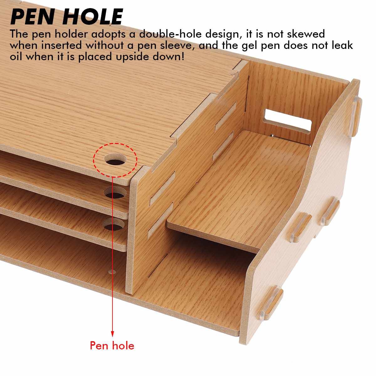 DIY 3 Layers Monitor Stand Riser Wood Computer Support Universal Desktop Holder Bracket Organizer for PC Laptop Home Office