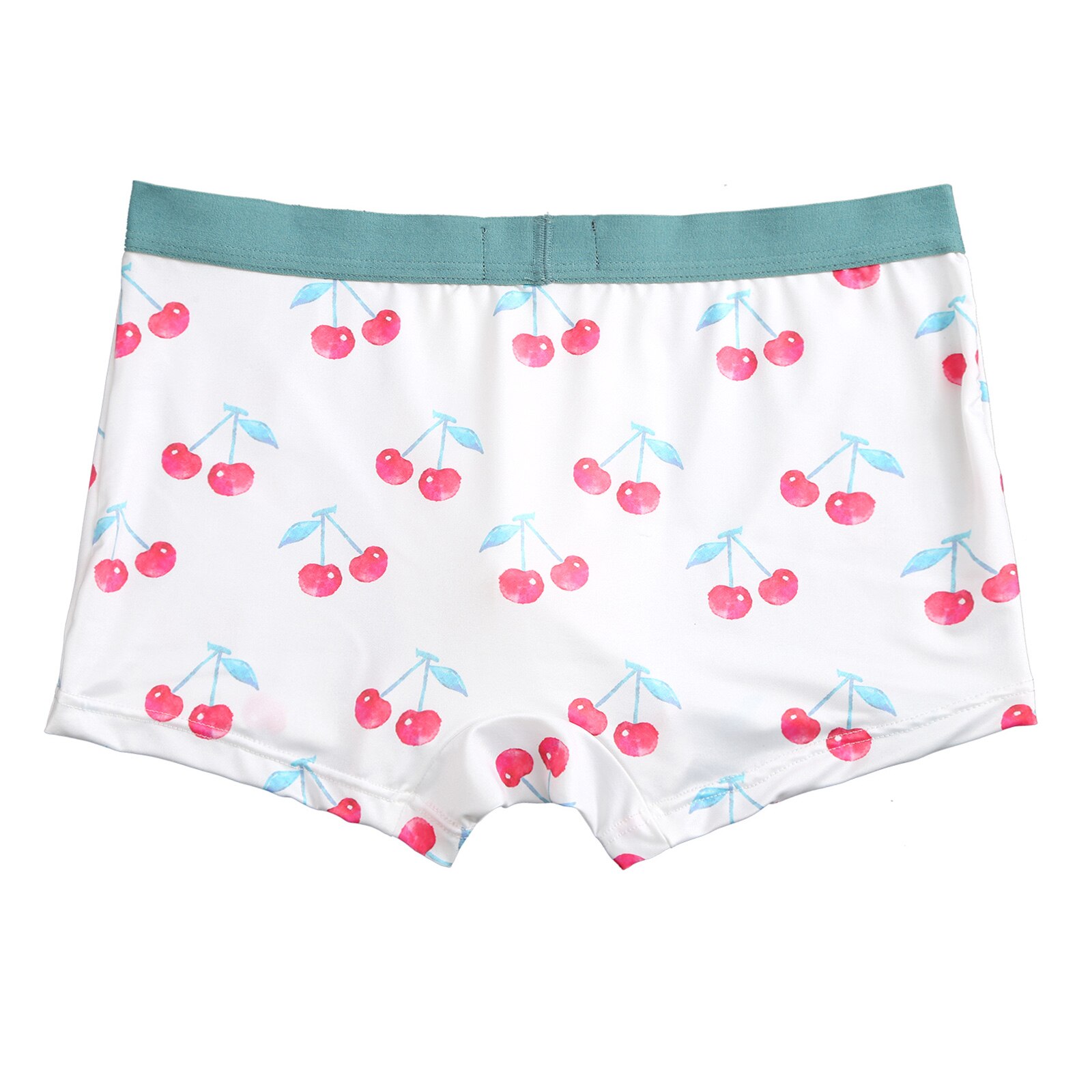 Man Kawaii Cute Boxer Briefs Elastic Waistband Cartoon Fruits Print Silky Shorts Underwear Couple Shorts Cotton Panties
