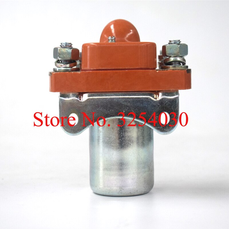 Opzichtige Binnenlandse Oranje 36 V 400A Dc-relais ZJ400D voor Elektrische Touringcar of Sightseeing Auto Elektrische Pallet Vrachtwagens