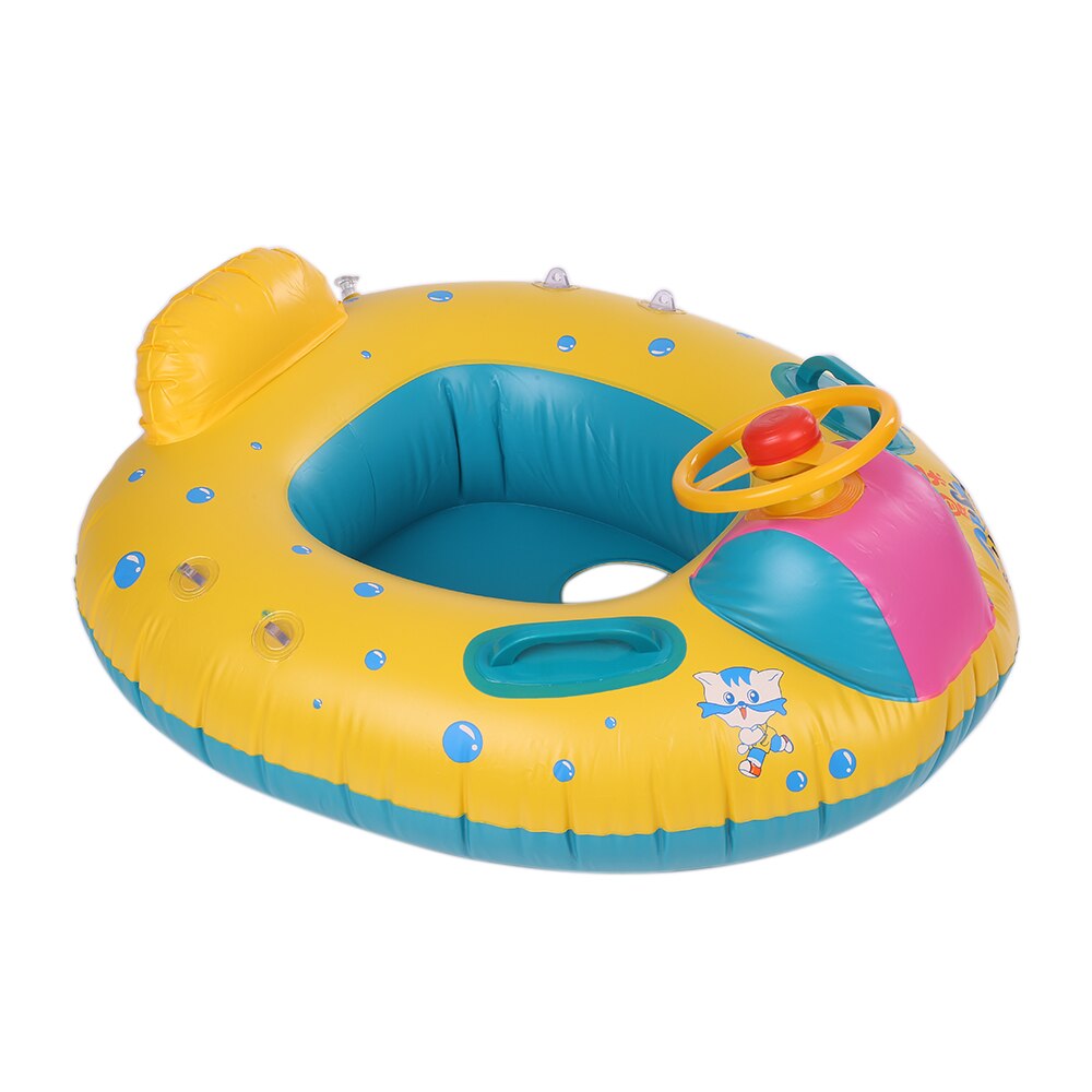 Veilige Opblaasbare Baby Zwemmen Ring Zwembad PVC Baby Baby Zwemmen Float Verstelbare Zonnescherm Seat Zwembad