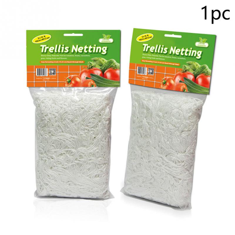 Mesh 5/10m Polyester Net Loofah Netting For Morning Glory Vine Vegetable Net Flowers Garden Plants Climbing Net