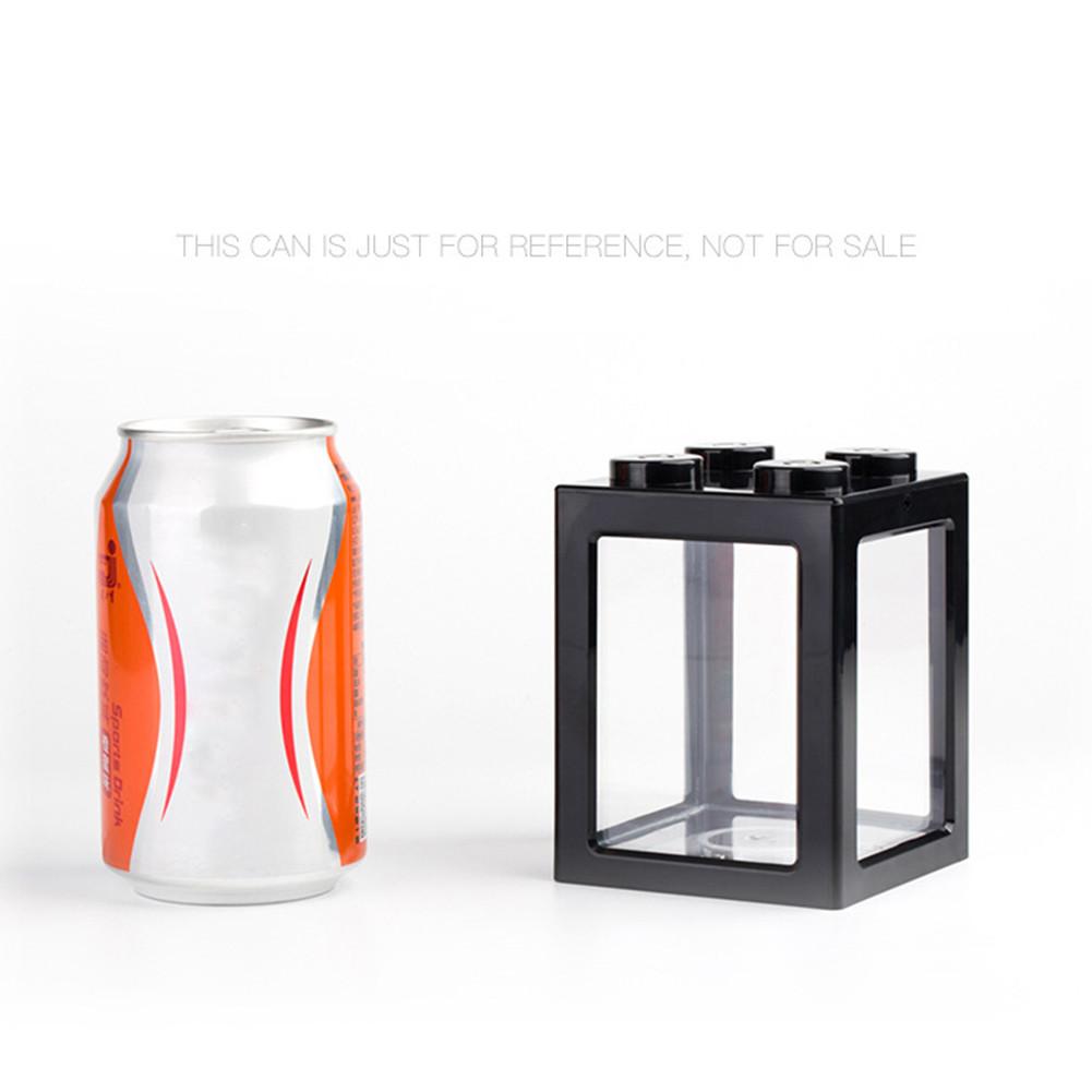 USB Mini Aquarium Fish Tank Stackable Fish Tank Ecological Small Reptile Pet Box For Office Tea Table Decor