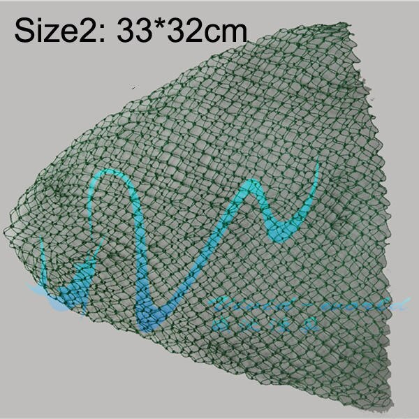 2 Pcs/set DIY Fishing Net 100% Multifilament Nylon Material Hand Net 4 size Dip Net Landing Net Accessories: Size 2