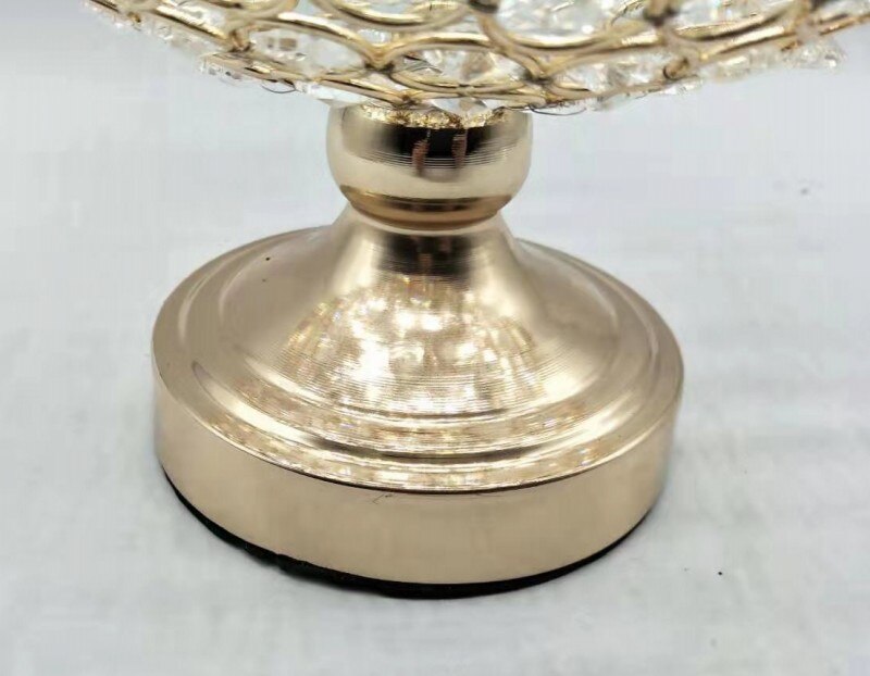 Keukenaccessoire vergulde metalen ronde fruitschaal snoepschaaltjes voor bruiloften en feesten borden voor huisdecoratie