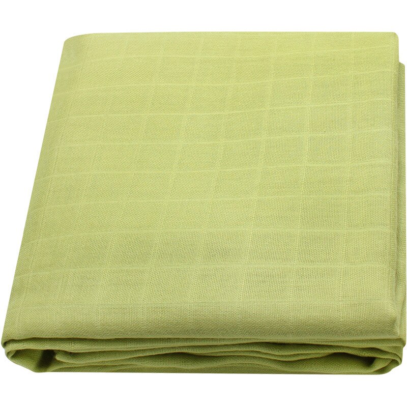 120x120cm bambusowy koc do przewijania koce dla niemowląt muślin do przewijania w jednolitym kolorze gładka kolorowa bawełniana kocyk dziecięcy noworodek: Green-T