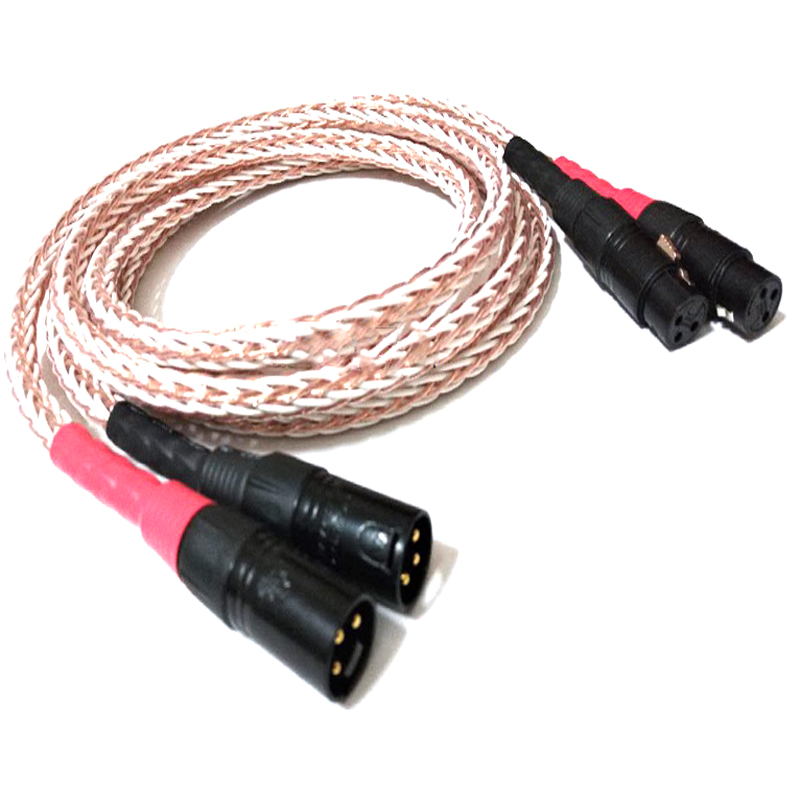 pair XLR Balance Interconnect Cable,wire With Carbon Fiber