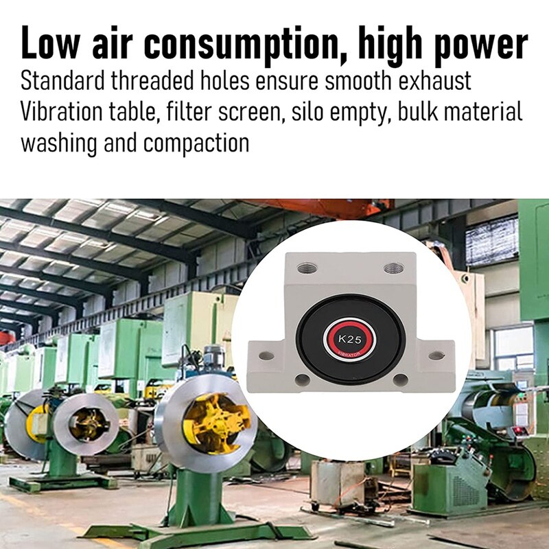 1/4 Pneumatische Turbine Vibrators Verstelbare Aluminium 245-4000N Pneumatische Vibrator Oscillator Bal Soort