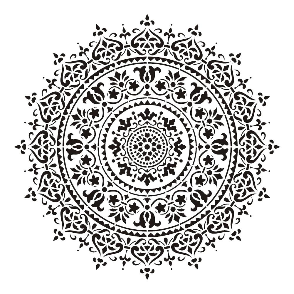 4 kpl mandala piirustusmalli tee itse tapetti huonekalut lattia spray seinämaalaus malli 30*30cm