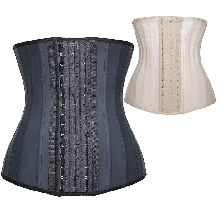 25 stahl Ohne Knochen Taille Trainer Korsett Latex Taille Cincher trainieren Shapewear 3 Reihen Haken Körper Gestalter Abnehmen Unterwäsche