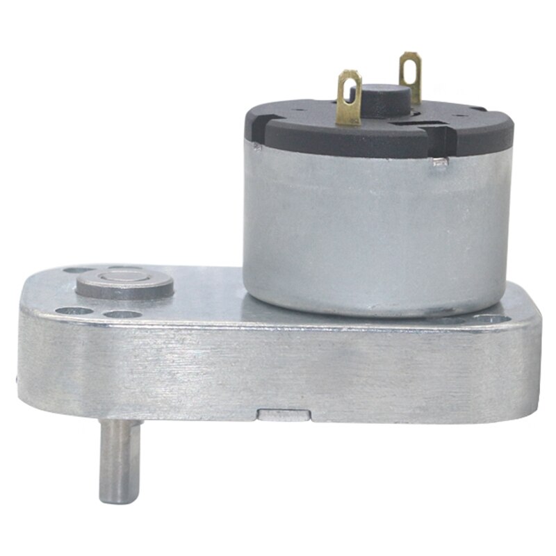 DC12V 95RPM Low Speed High Torque Worm Metal Gearbox Gear Motor Reversible Electric Geared Motor Gearmotors