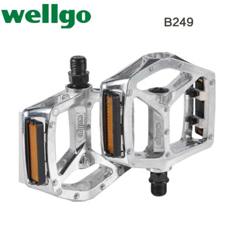 MTB WELLGO Doppio DU-VB087 Pedale Mountain Bike Cuscinetto pedali Bicicletta antiscivolo Pedale Accessori Parti in lega di alluminio 18 MTB WELLGO Doppio DU-VB087 Pedale Mountain Bike Cuscinetto pedali Bicicletta antiscivolo Pedale Accessori Parti in lega di alluminio 18