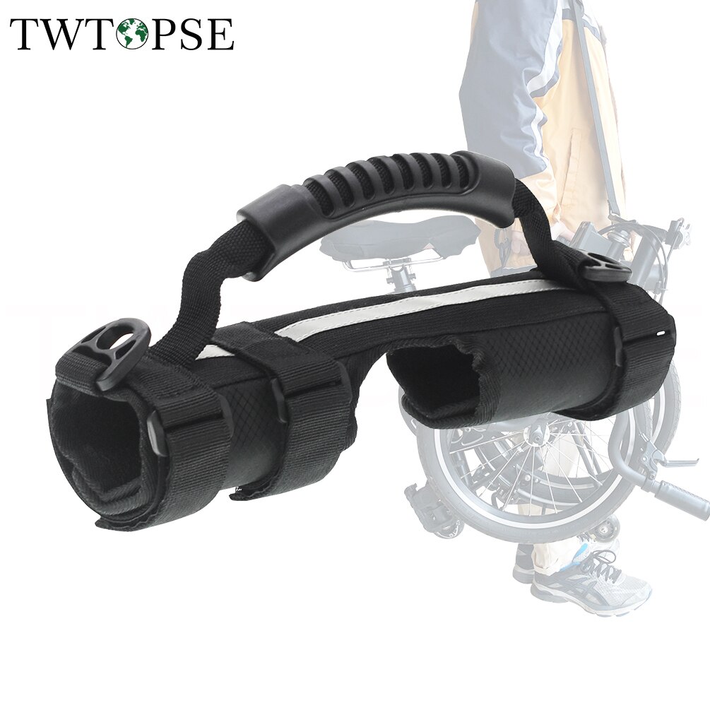 TWTOPSE Bike Frame Handle Carrier For Brompton Folding Bicycle Durable Shoulder Carry Strap Belt 3SIXTY Bike Electric Scooter
