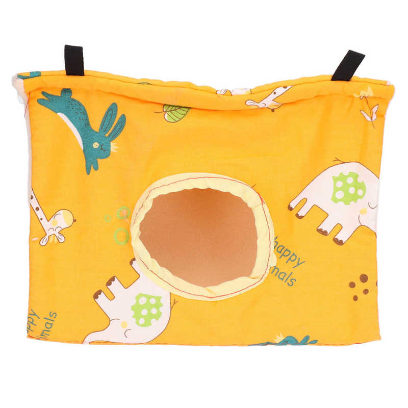 Cage à oiseaux pliable Portable Orange, jolie niche pour perroquets, Hamsters, écureuils