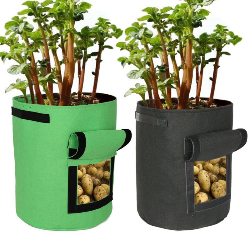 Breathable Potato Tomato Vegetable Growth Bag Vertical Vegetable compost Planting Grow Bag