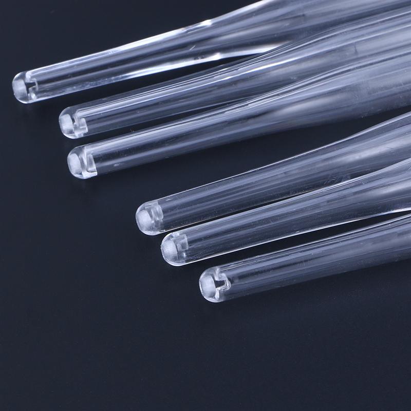 Brochas de cristal transparente para mascarilla Facial, pinceles de maquillaje suaves, aplicador para máscara Facial, 12 Uds.