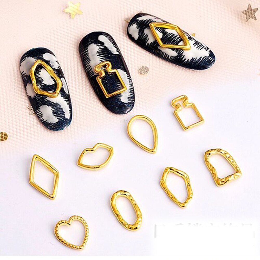 20 Uds. De perlas delicadas en 3D para decoración de uñas, en forma de corazón, joyería para uñas, accesorios de manicura de