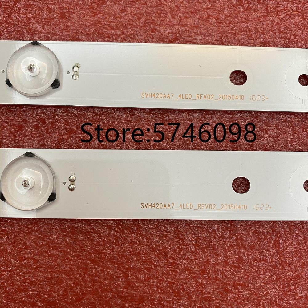 7 PCS/set LED backlight strip for HISENSE SVH420AB2 SVH420AB3 SVH420AA7_4LED 43H7C 43H7C2 Sharp LC-43N4000U