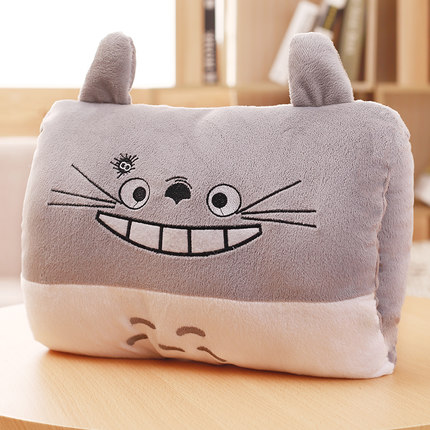 bonito para niños, juguetes de peluche de dibujos animados de invierno, calentador de manos, almohada suave de animales de dibujos animados, cojín cálido para sujetar las manos, 2025: Verde