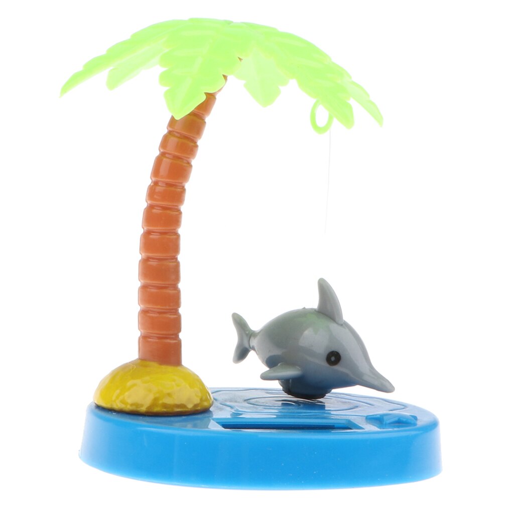 Schattige Zonne-energie Bobble Figuur Kokospalm Eiland Bobble Figuur Speelgoed: Grey