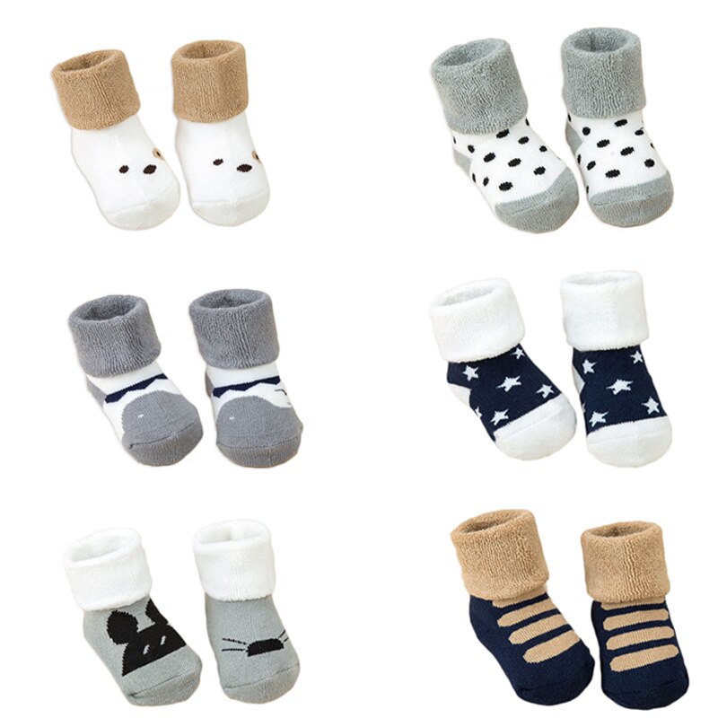 Winter Autumn Baby Socks Soft Cotton Newborn Socks for boy girl Cute Cartoon Calcetines Skarpetki Baby Stuff