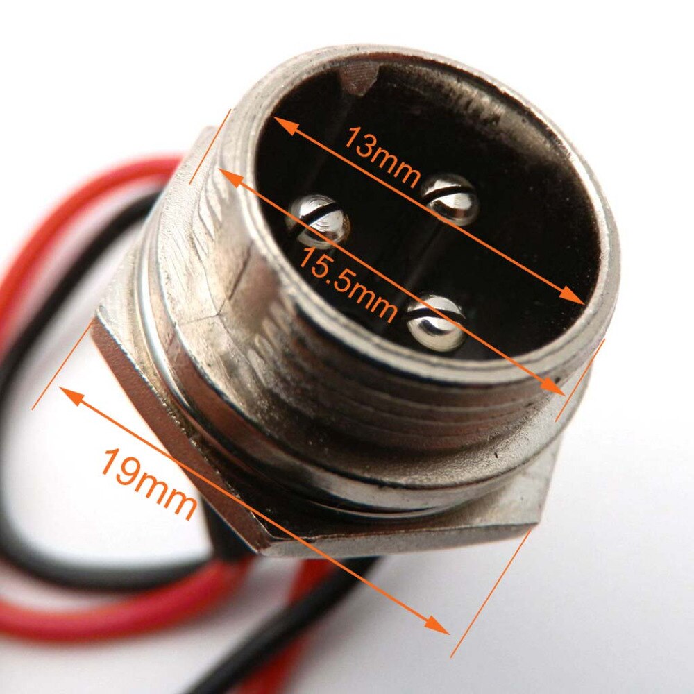 45cm Length 12V 24V 36V Battery Charger 3 Prong Plug for Gas Electric E Scooter Razor Bike 3 PIN 2 WIRE