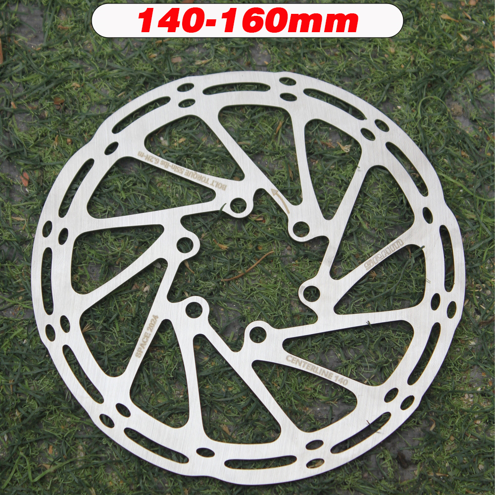 Rotor de freno de bicicleta SRAM, línea central de 140mm, 160mm, 180mm, 203mm, disco de freno hidráulico de acero inoxidable para piezas de bicicleta de carretera MTB, 2 uds.