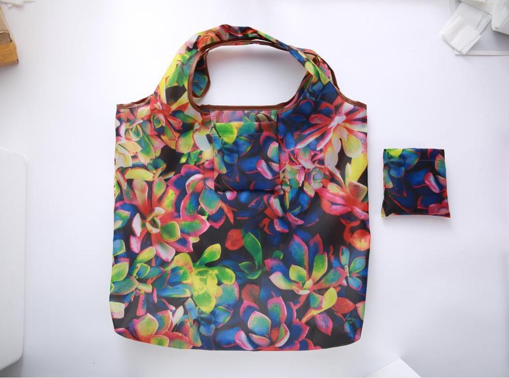 lemon Style Foldable handbags Need environment storage bags green shopping bag Tote polyester Folding pouch bag: New 05
