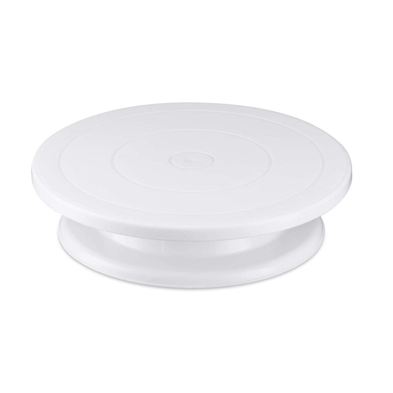 Plato giratorio antideslizante para pasteles, Soporte redondo para cocina, herramientas para hornear, masa de pastelería, herramientas de decoración de pasteles, espátula para glaseado: Cake Turntable
