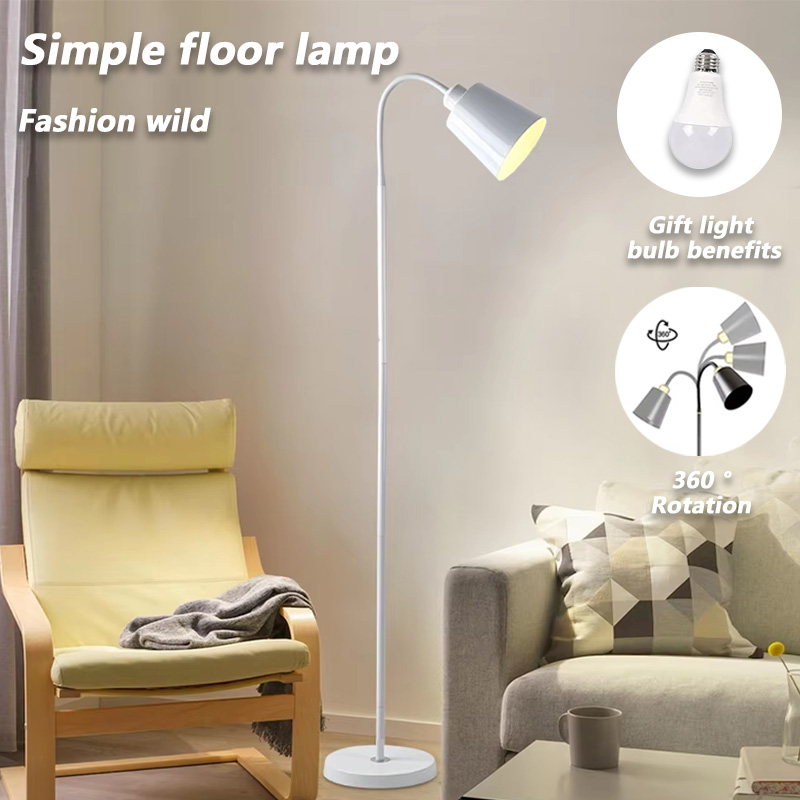 Moderne eenvoudige ijzeren verfvloerlamp voor woonkamer slaapkamer hotelverlichting Creëer comfortabele en warme LED-verlichting voor binnen