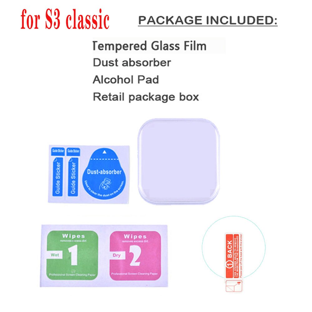 Cover For Samsung Gear S3 Frontier Protective Film Protection For Samsung Galaxy Watch 42MM 46MM Tempered Glass Screen: For S3 classic / 1pcs