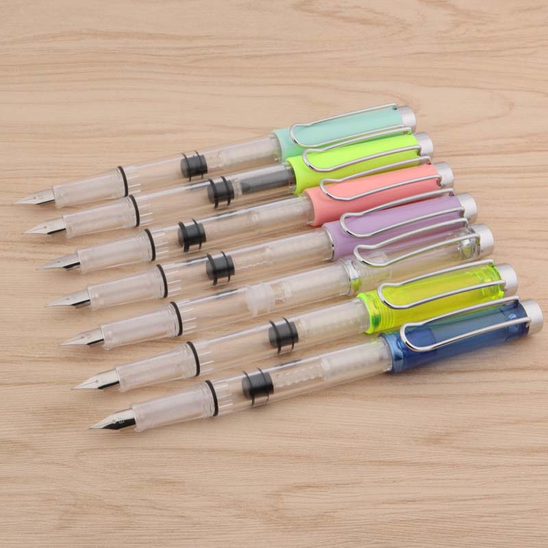 Lightweight Fountain Pen piston High capacity pen style School Student Office Stationery