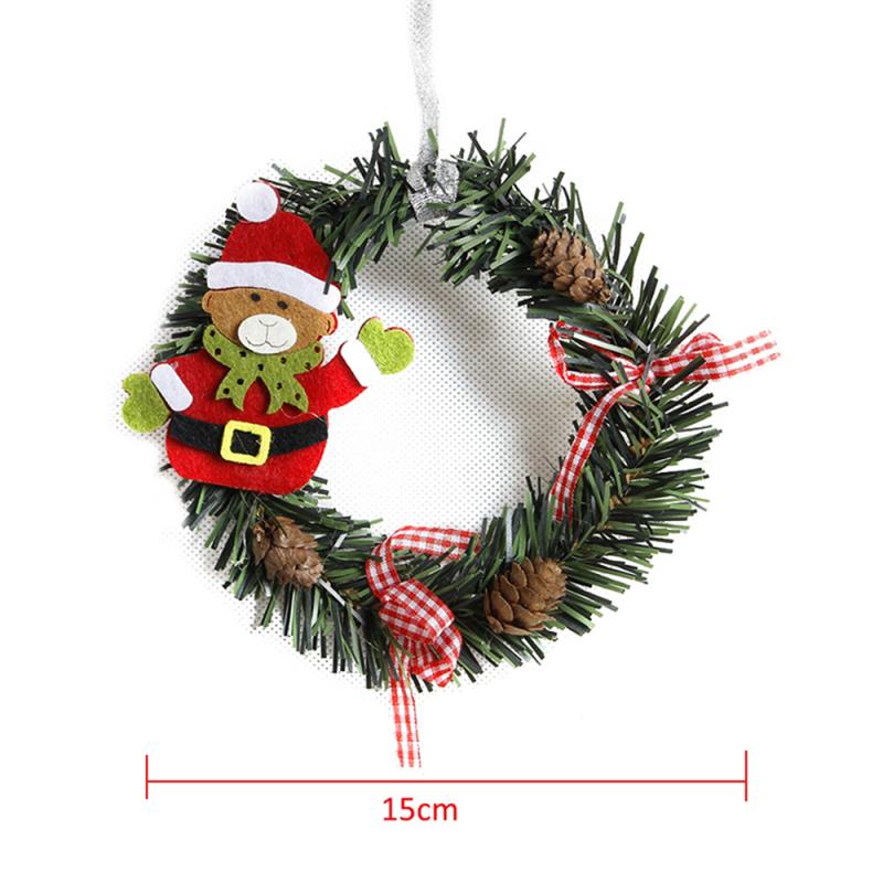 ściana wiszący ornament girlanda DIY wiszące wieniec wieniec rattanowy pierścień obręcz wieńce świąteczne drzwi rękodzieło robić powieszenia na impreza dekoracje