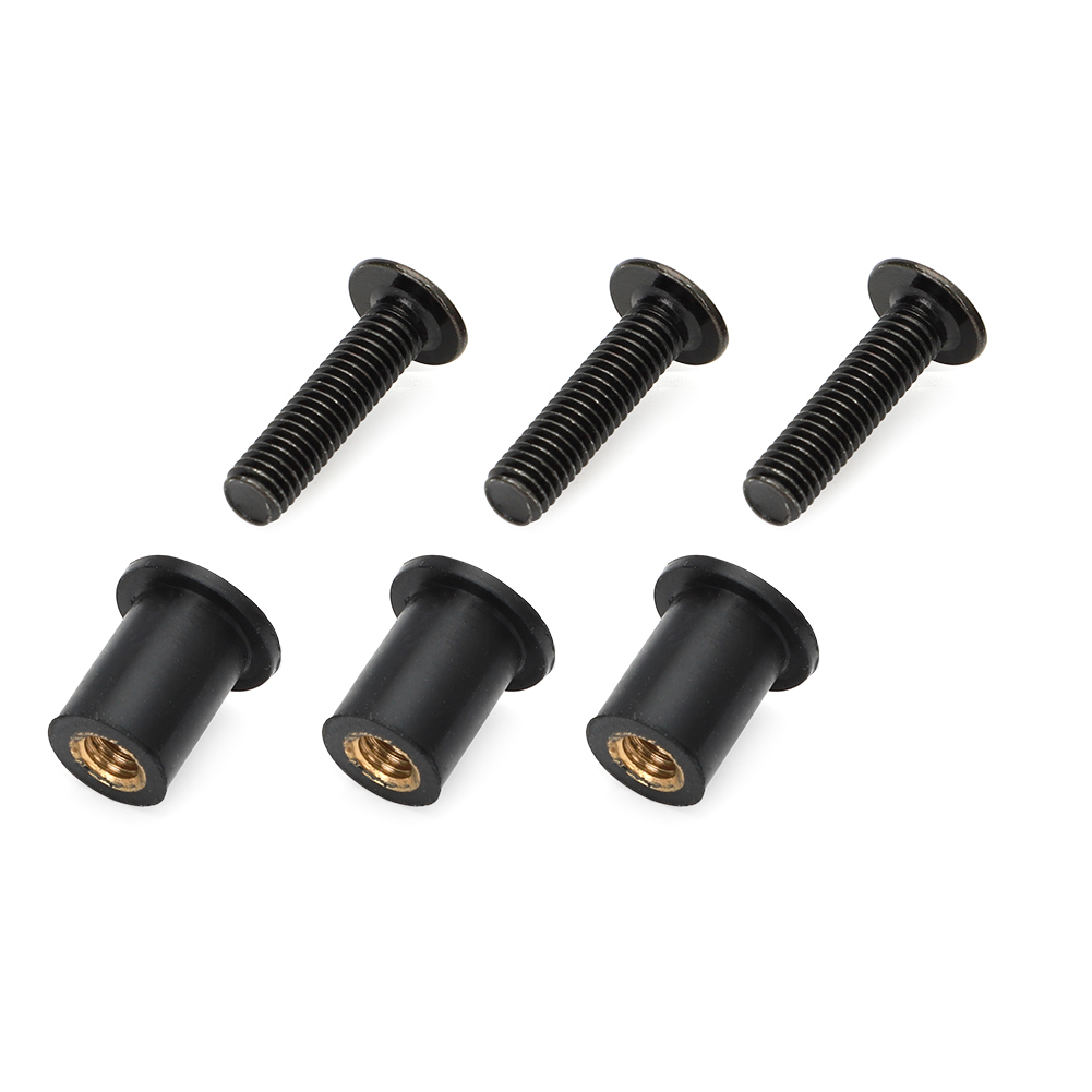 Vis et écrous de pare-brise en caoutchouc, pour Yamaha motoneige YZF R1 R6 R125 FZR400 XJ600 remplacer 90179-05523 / 90150-05024-00
