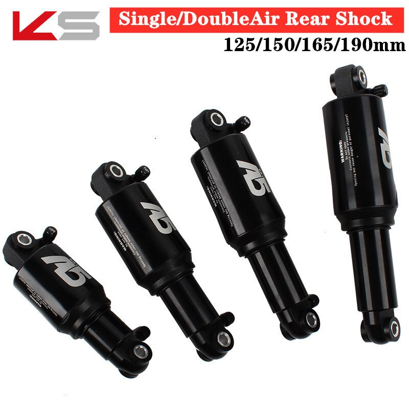 KS A5-RR1 Góra rower powietrze tylny amortyzator podwójny/pojedynczy powietrze Chambe 125/150/165/190mm miękki regulowany tylny amortyzator
