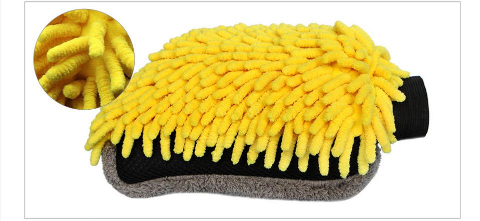 2PCS Car Truck Microfiber Soft Car Wash Chenille Mitt Hand Wash Gloves