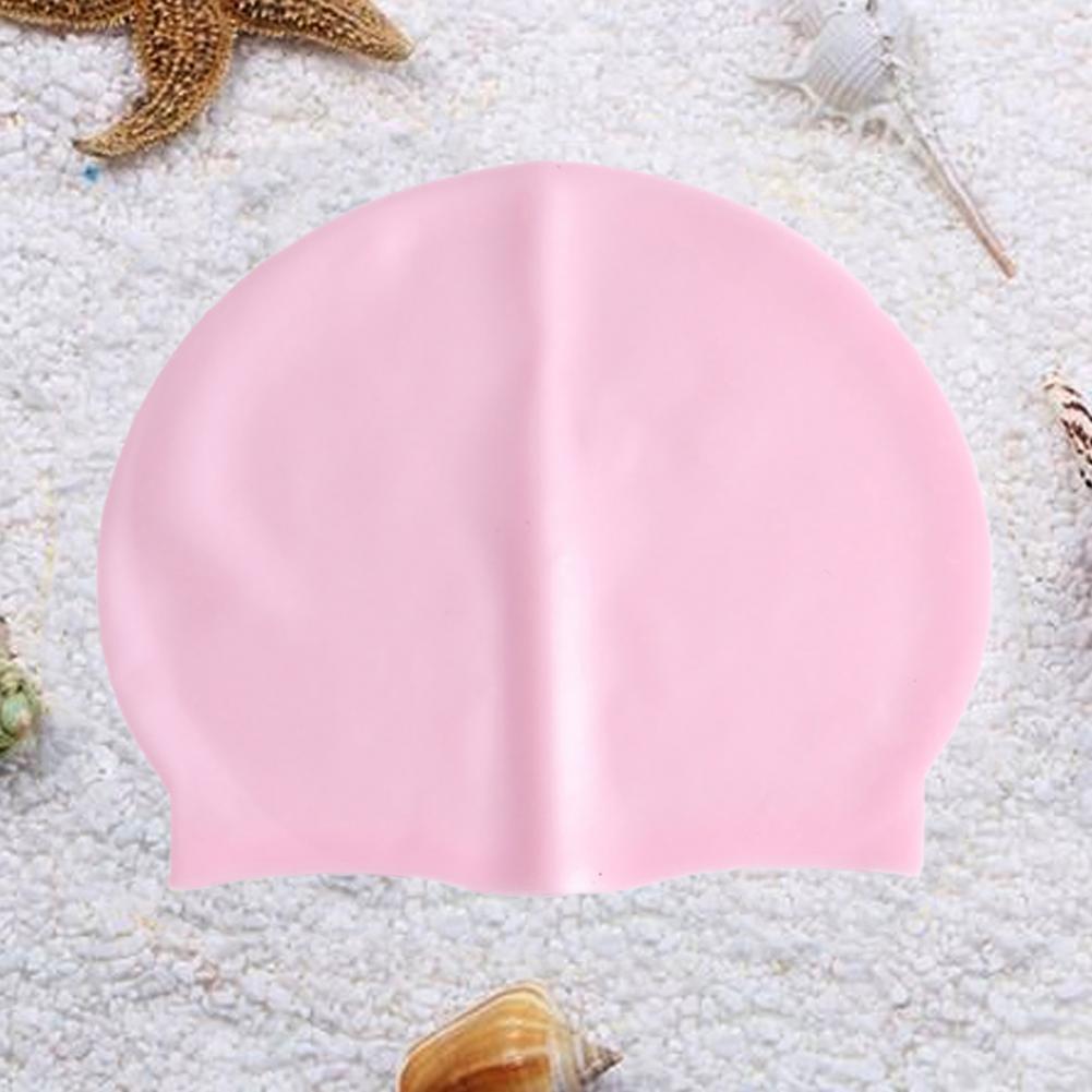 Swim Cap Elastic Put on Easily Silicone for Training Swimcap Long Hair for Training