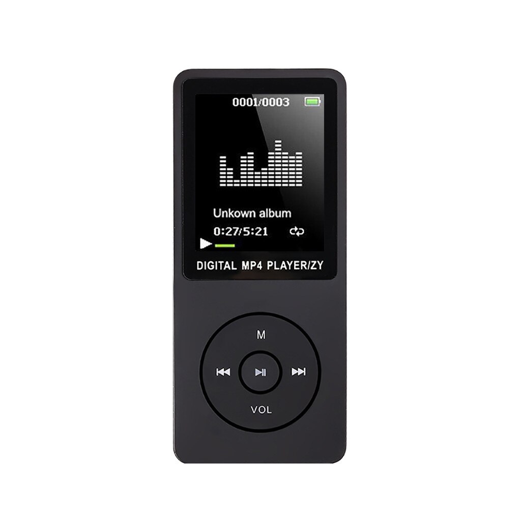 MP4 Vedio Player with bluetooth Speaker Christmas LCD Screen FM Radio Video Movie with Speaker MP4 Player with FM: Black 