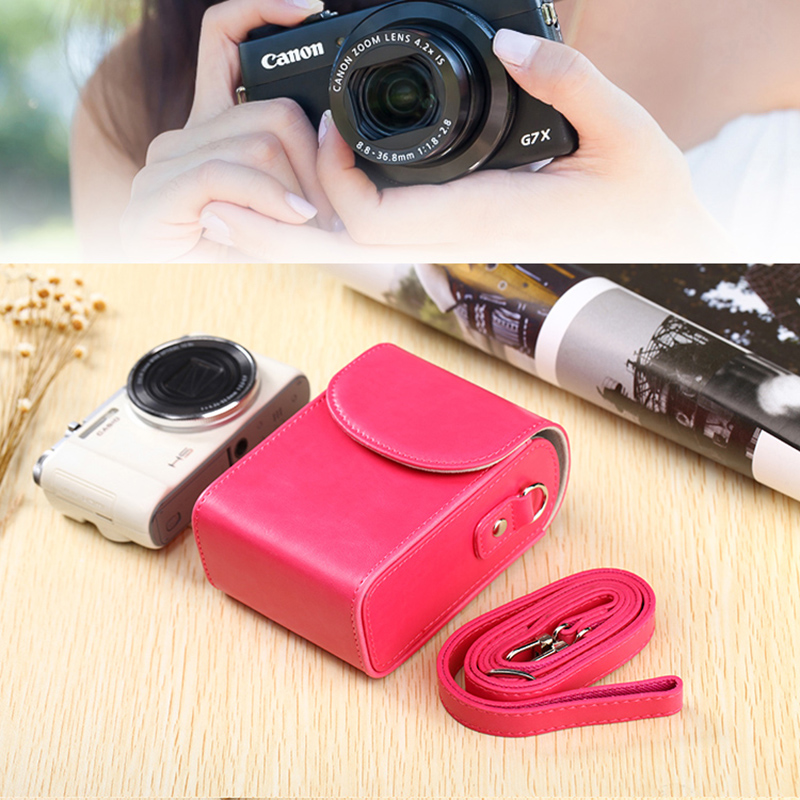 PU Leather Camera Bag Case Voor Panasonic Lumix LX7 LX10 LX15 TZ90 TZ80 TZ70 TZ60 TZ57 TZ50 TZ40 TZ30 TZ20 ZS70 ZS50 ZS30 ZS20