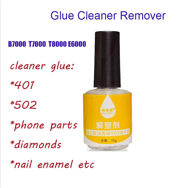 1 pc 10g Lijm Cleaner Remover in B7000 T7000 E6000 Debonder Schoon voor Super UV Epoxyhars Folie Nail polish Enamel 502 Textiel