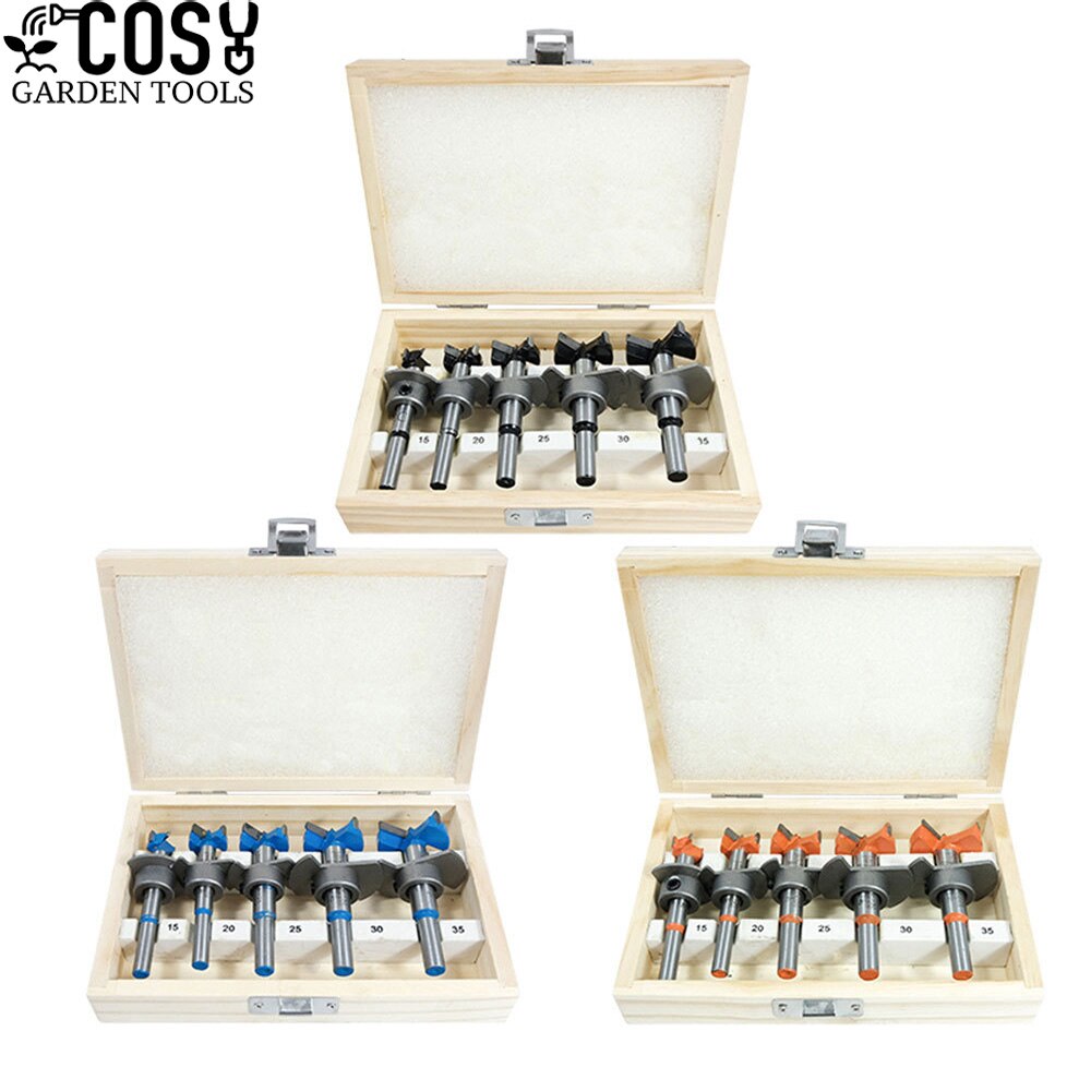 15-35mm Adjustable Carbide Drill Bits Hinge Hole Opener Boring Bit Tipped Drilling Tool Woodworking Positioning Hole Saw Kit