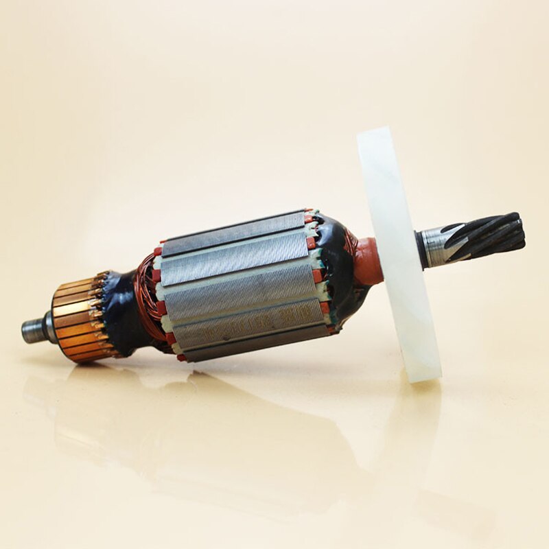 220V Armature Rotor Anchor Motor Suitable for Makita 0810 Replacement 7 Tooth Electric Hammer