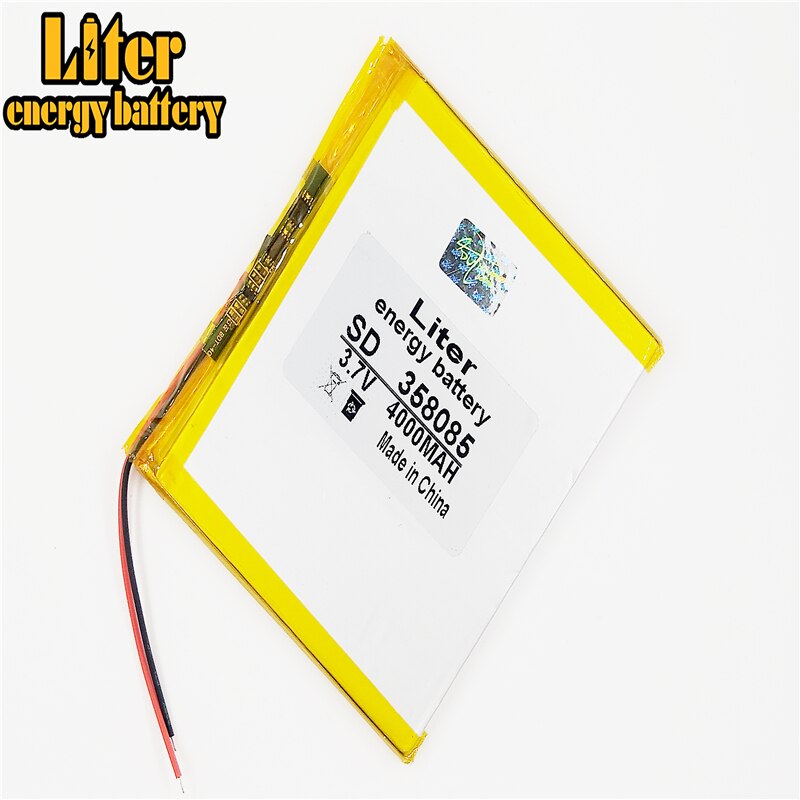 358085 3.7 V 4000 mah tablet battery brand tablet general polymer lithium battery