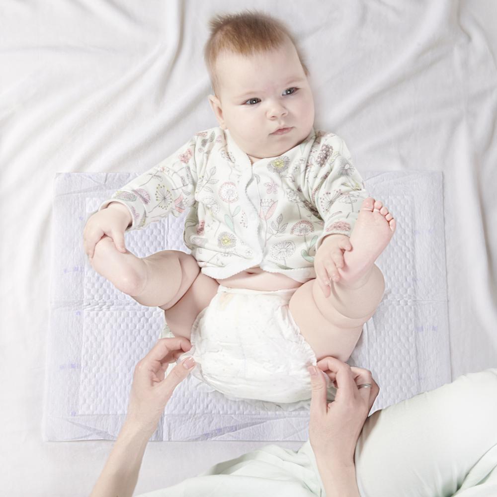 Sunveno matelas à langer jetable bébé 35x45 cm 20 pièces matelas à langer Portable infantile forte Absorption d'eau