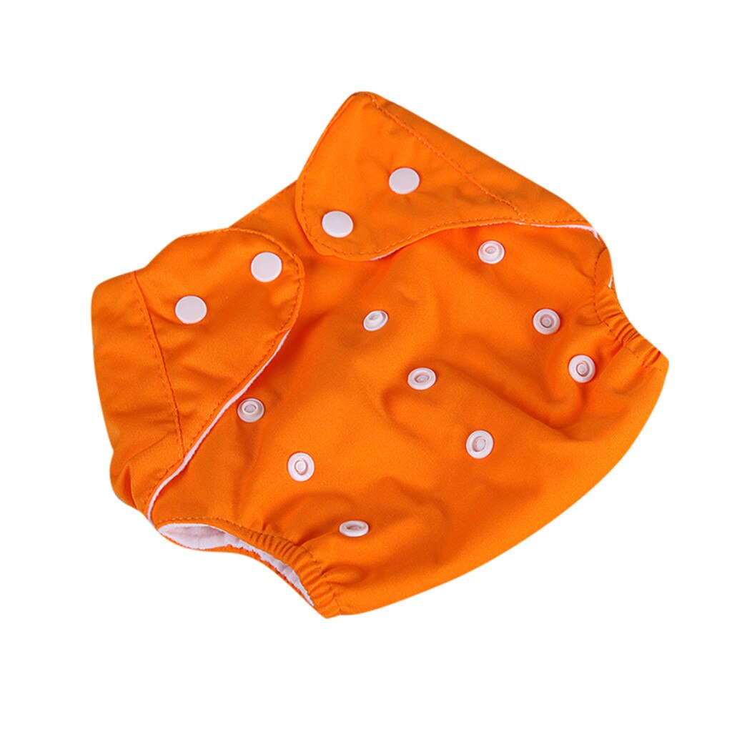 Baby kid Newborn Reusable Nappies Adjustable Diaper Washable Cloth Diaper: Orange