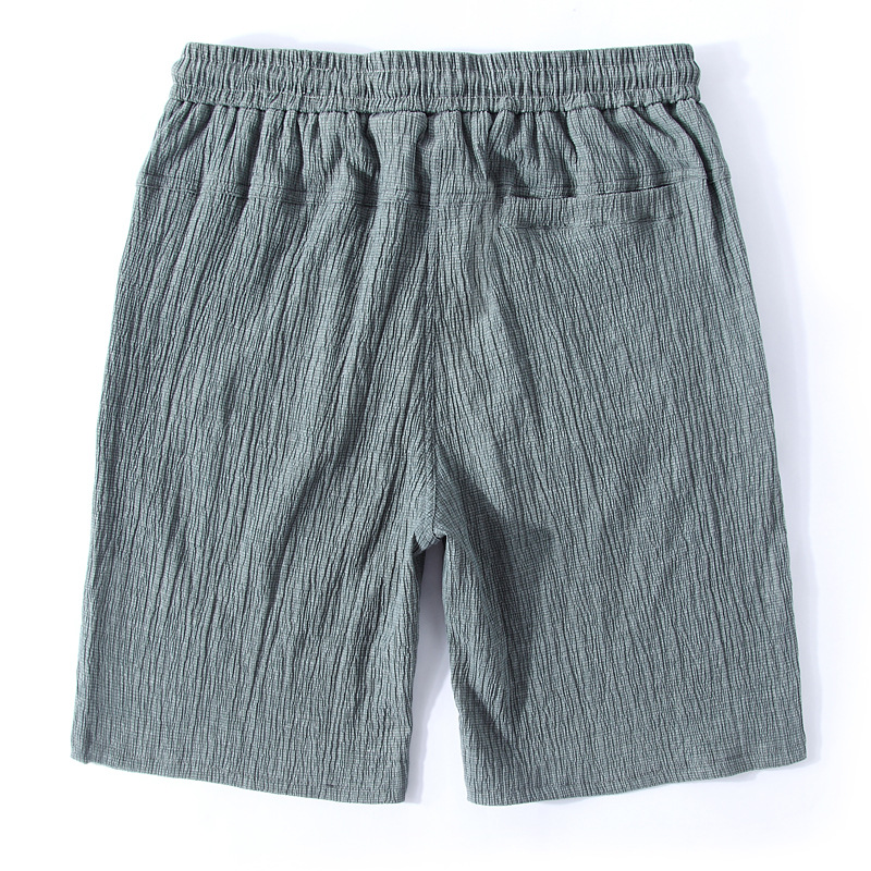 Grand short pour hommes, grande taille 10xl 11xl 12xl, en lin, extensible, sport, décontracté, ample, 52 54, noir, été