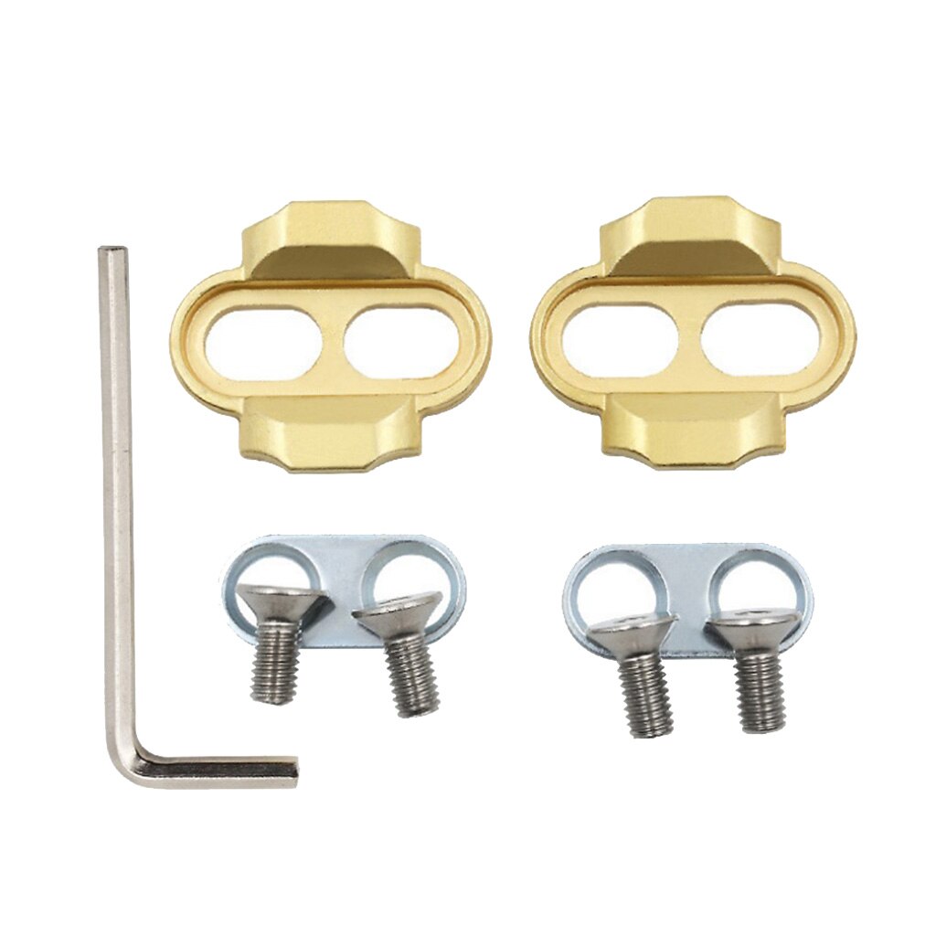 Brass MTB Bike SPD Cleats 2 Bolt Shoes Cleat for Eggbeater Clipless Pedals