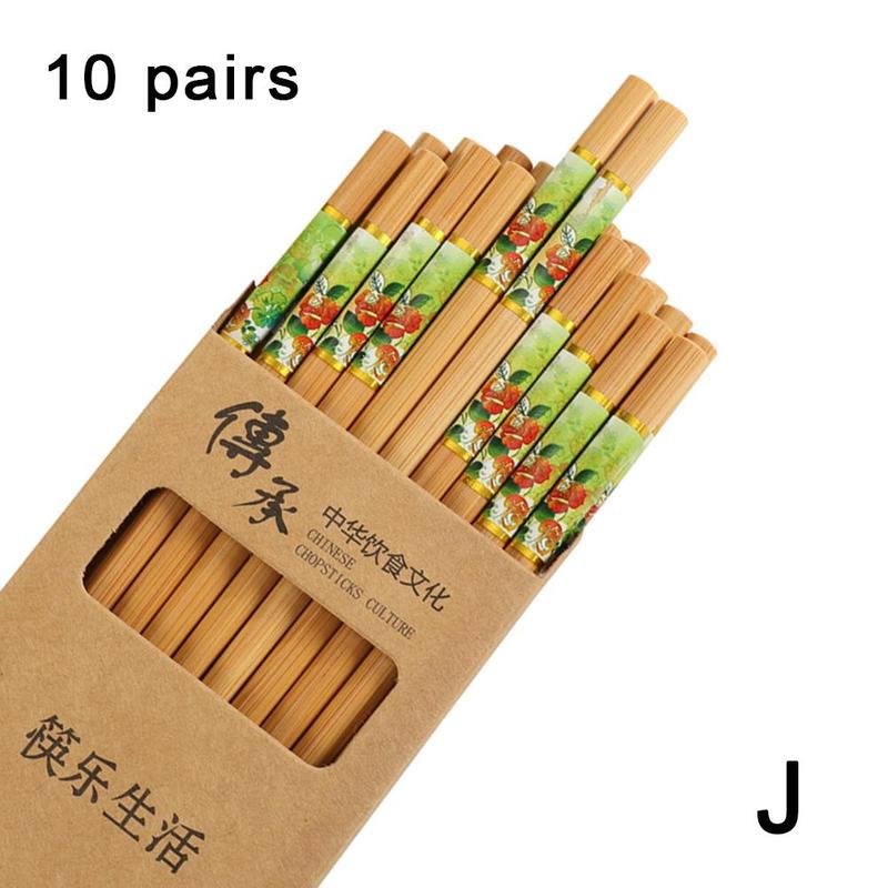 Chinesischen Stil Gedruckt Stäbchen Kasten einstellen Stäbchen Lebensmittel Kochen Hohe Stäbchen Wesentliche Lange Produkt Chine W6K9: J