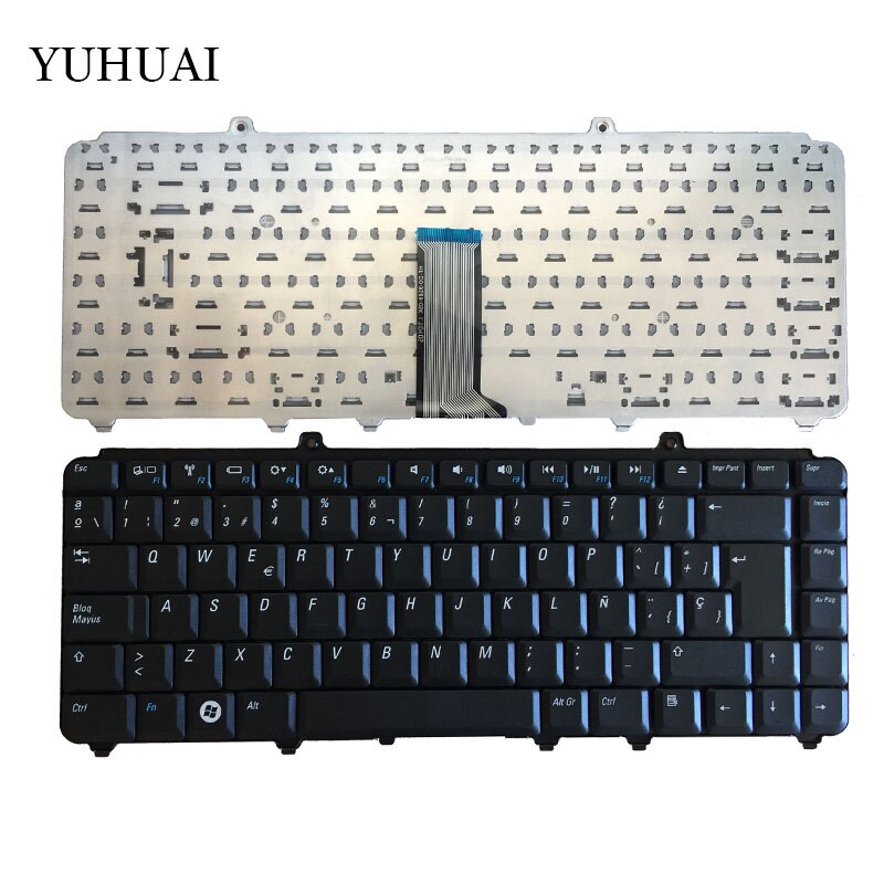Spanish Laptop Keyboard for Dell Inspiron 1420 1520 1521 1525 NK750 R1-5-B08 PP29L XPS M1530 XPS M1330 SP keyboard: Black